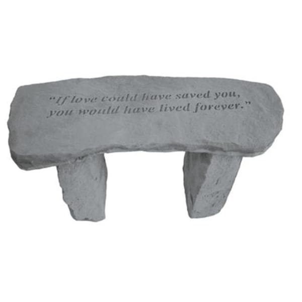 Kay Berry Inc Kay Berry- Inc. 37320 If Love Could Have Saved You - Angel Memorial Bench - 29 Inches x 12 Inches x 14.5 Inches 37320 - main